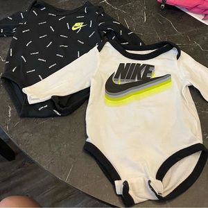 Size 3M NIKE bodysuits w/ long sleeves